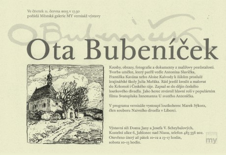 Ota Bubeníček - vernisáž 11.6. 2015