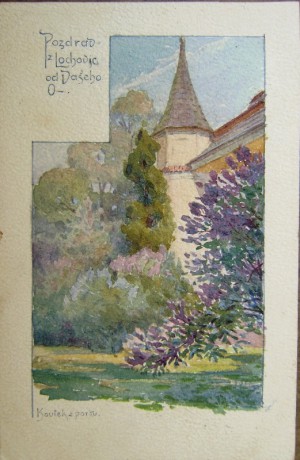 Lochovice akvarel