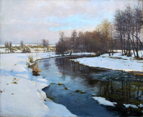 Oldřich Hlavsa - Zimní řeka - Aukce Zbraslav