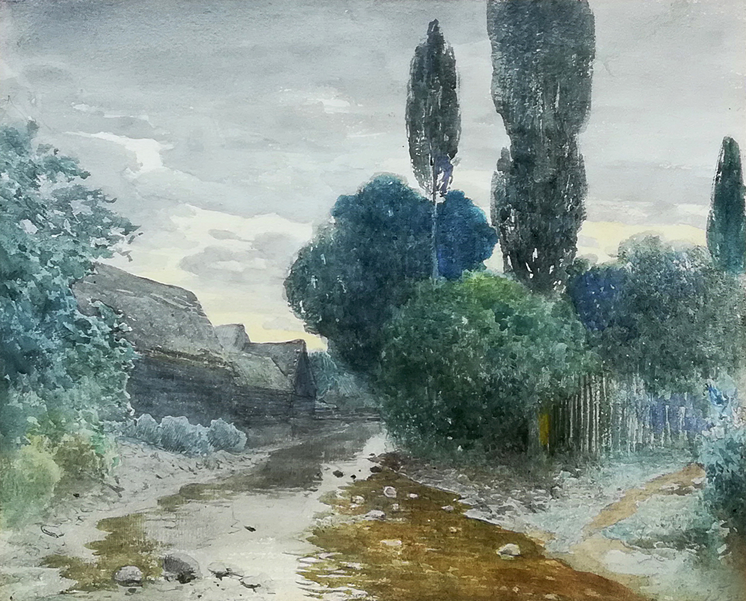 Václav Jansa - akvarel 1894