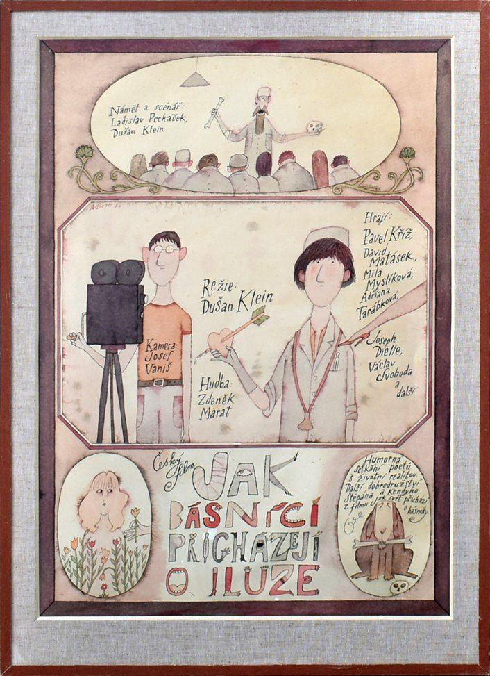 Adolf Born - Dušan Klein- Jak básníci www.aukceobrazu.eu - AUKCE Praha Zbraslav (10)