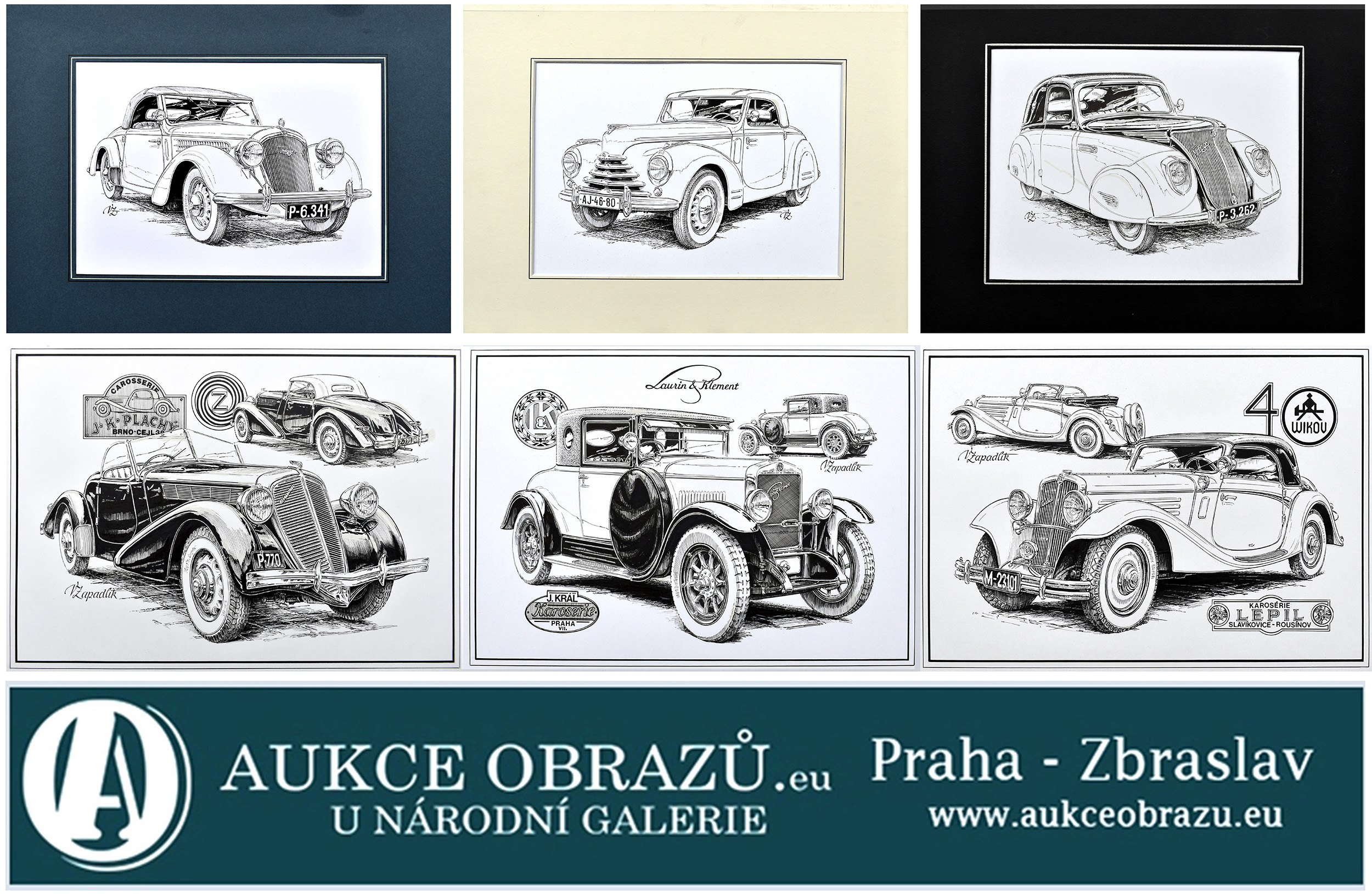 Václav Zapadlík www.aukceobrazu.eu - AUKCE -Praha Zbraslav.