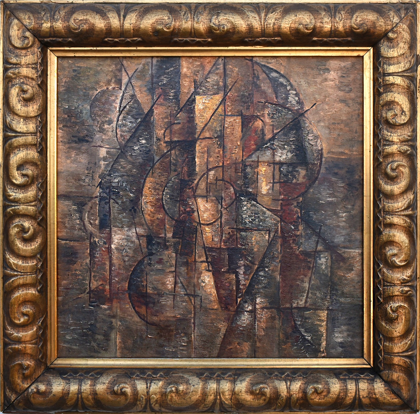 Kubistický obraz www.aukceobrazu.eu - AUKCE OBRAZŮ U NÁRODNÍ GALERIE - Zbraslav (1)