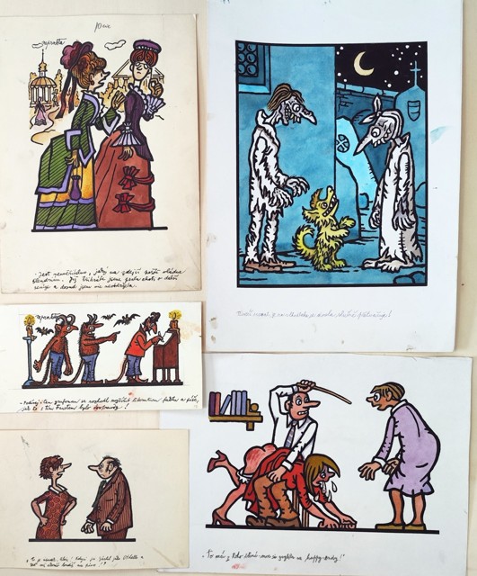 Jiří Winter -Neprakta www.aukceobrazu.eu - AUKCE OBRAZŮ U NÁRODNÍ GALERIE - Zbraslav Neprrakta - aukce -Různé motivy (5)