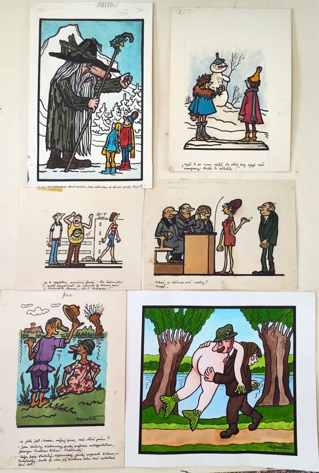 Jiří Winter -Neprakta www.aukceobrazu.eu - AUKCE OBRAZŮ U NÁRODNÍ GALERIE - Zbraslav Neprrakta - aukce -Různé motivy (7)