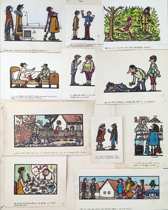 Jiří Winter -Neprakta www.aukceobrazu.eu - AUKCE OBRAZŮ U NÁRODNÍ GALERIE - Zbraslav Neprrakta - aukce -Různé motivy (16)