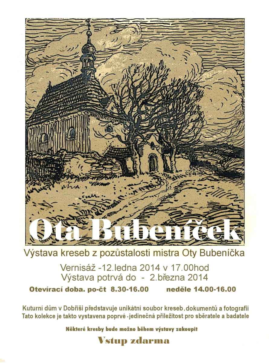 Ota Bubeníček - prodejní výstava